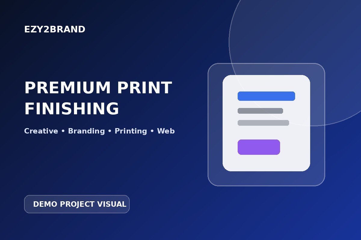 Premium Print Finishes Explained