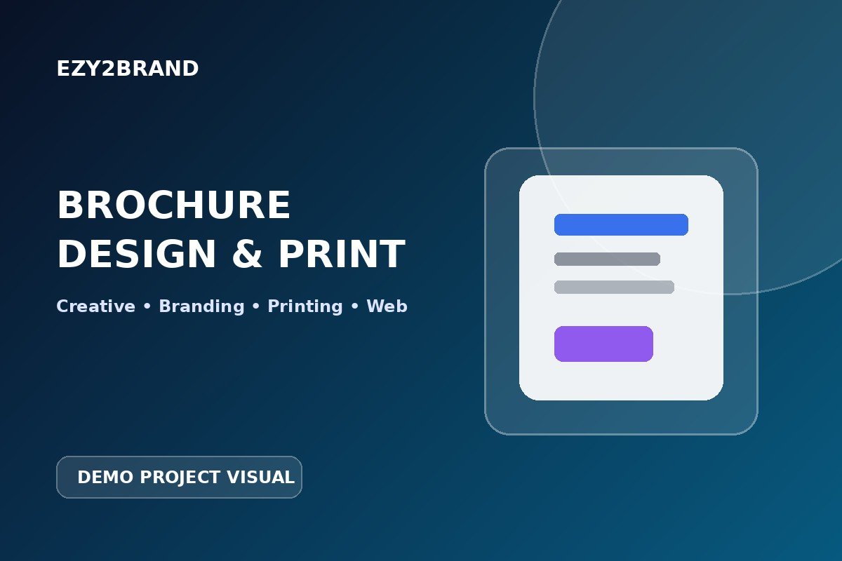 Corporate Brochure Design & Print