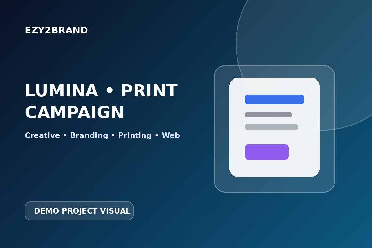 Lumina Corporate Print Campaign