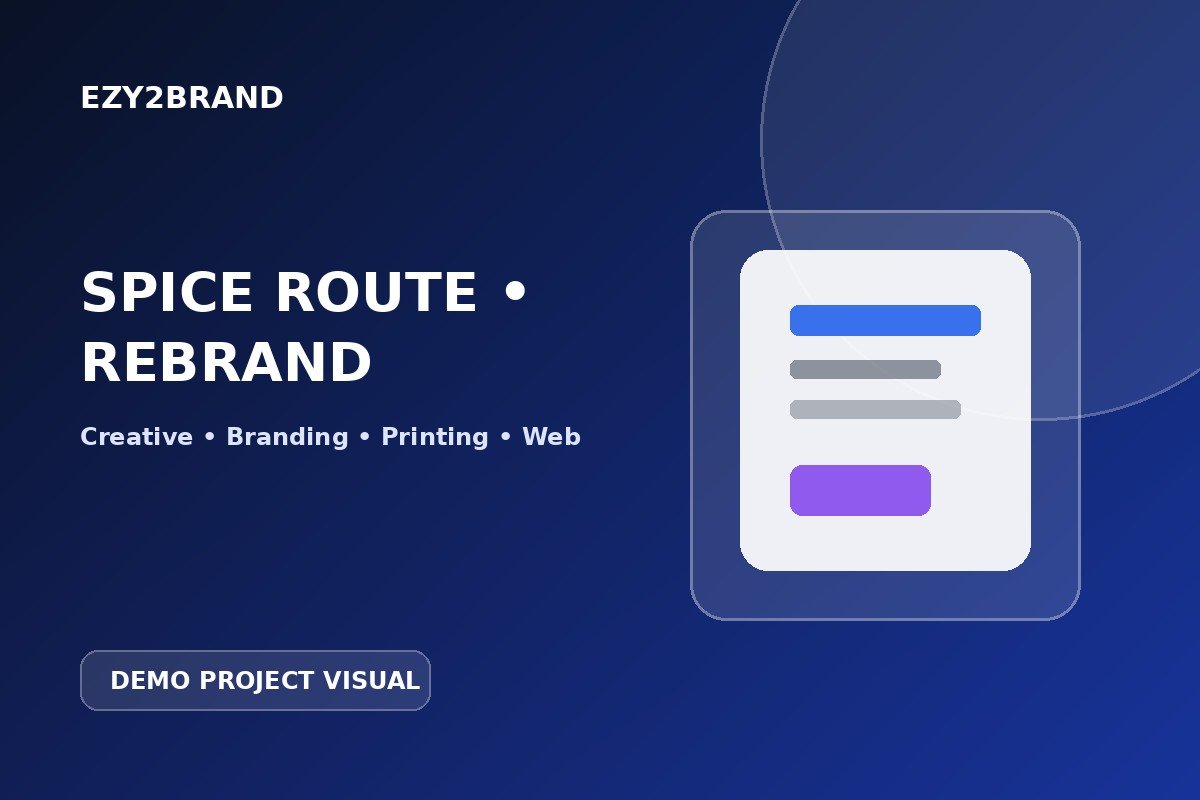 Spice Route Restaurant Rebrand